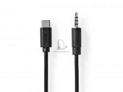 Kbel USB-C - Jack 3,5mm NEDIS CCGB65950BK10