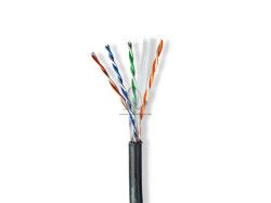 Kbel UTP Cat6e 100m NEDIS CCBG8590BK100S vonkajia