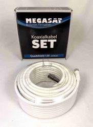 Koaxilny kbel Megasat 120dB SET v krabici 20m