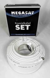 Koaxilny kbel Megasat 120dB SET v krabici 30m